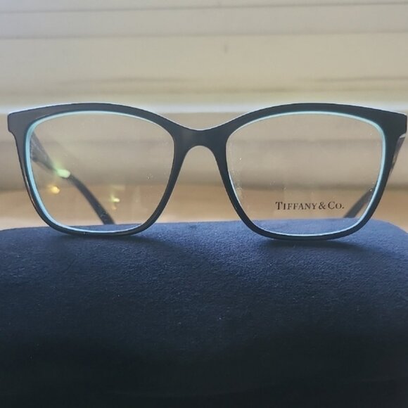 NEW & AUTHENTIC EYEGLASSES TIFFANY & CO  MODEL T2175, 54-16-140 , BLACK-BLUE - Picture 1 of 4